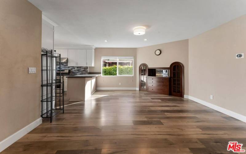 dining area with built-ins