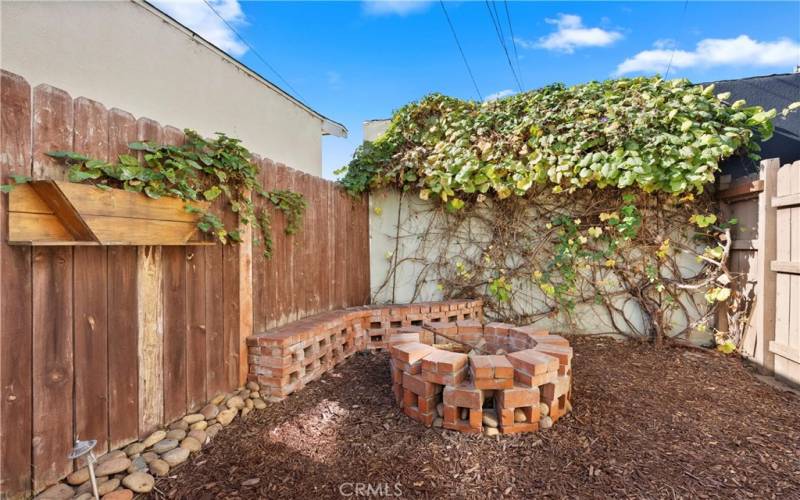 Back Patio with Firepit.