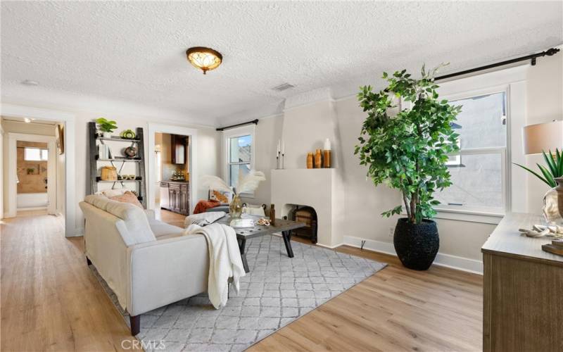 Living Room with Fireplace