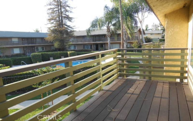 Balcony with views