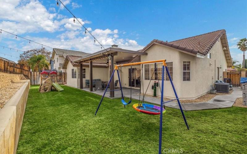 Backyard with Swingset