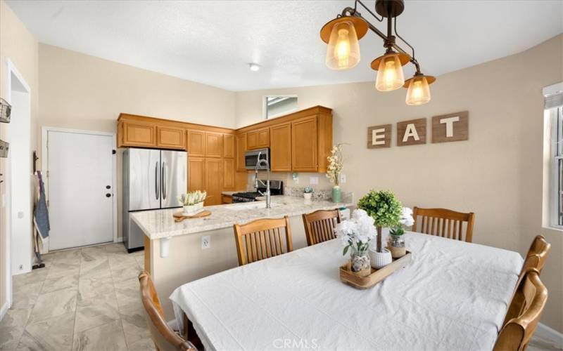 Dining Area and Kitchen