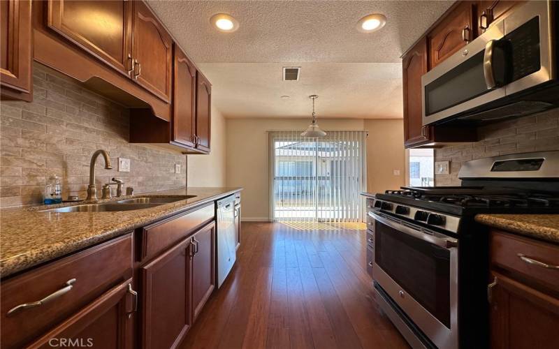 Kitchen facing Dining