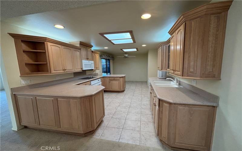 Eat in kitchen with sliding glass doors to the patio!