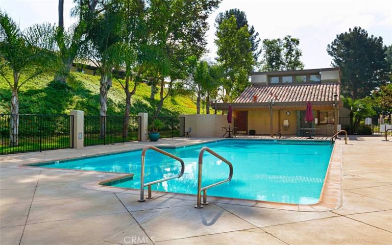 One of the community pool areas