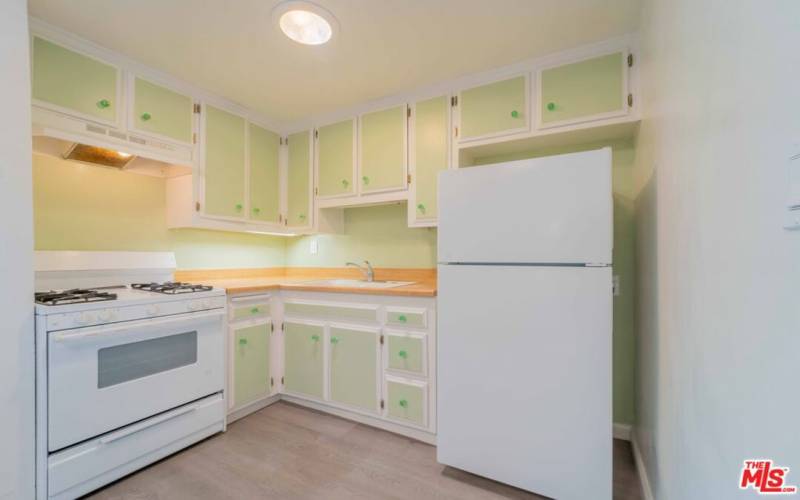 Kitchen with skylight