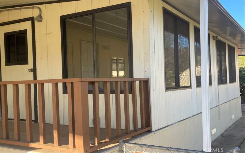 Exterior pic of Fully Enclosed Porch Room