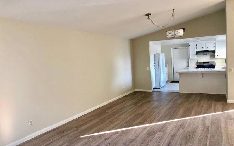 looking from patio to kitchen