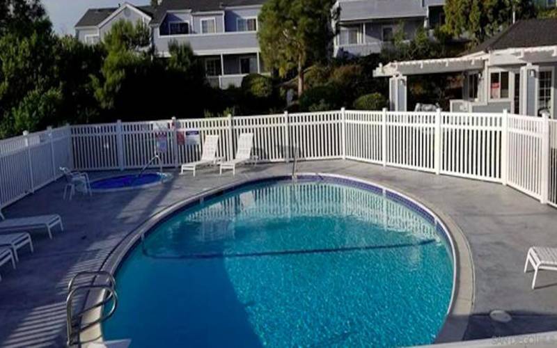 community spa at the pool