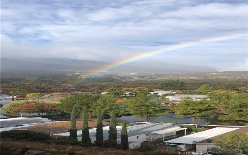 REAR PATIO RAINBOW VIEW OVER VALLEY