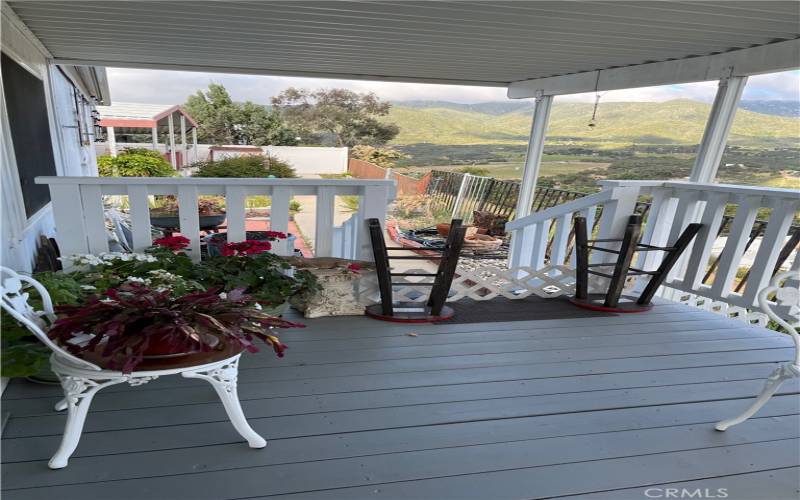 VIEW OF THE VALLEY FROM PATIO