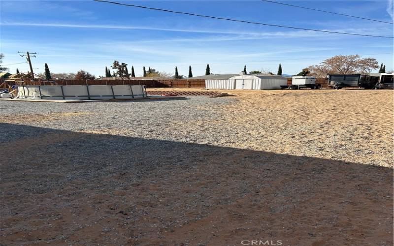 Back Yard Pool and Shed