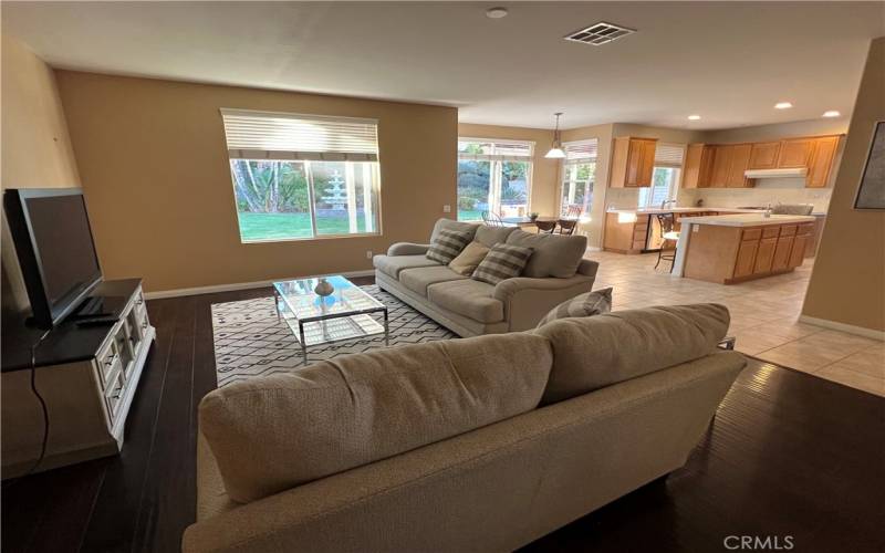 Family Room open to the Kitchen