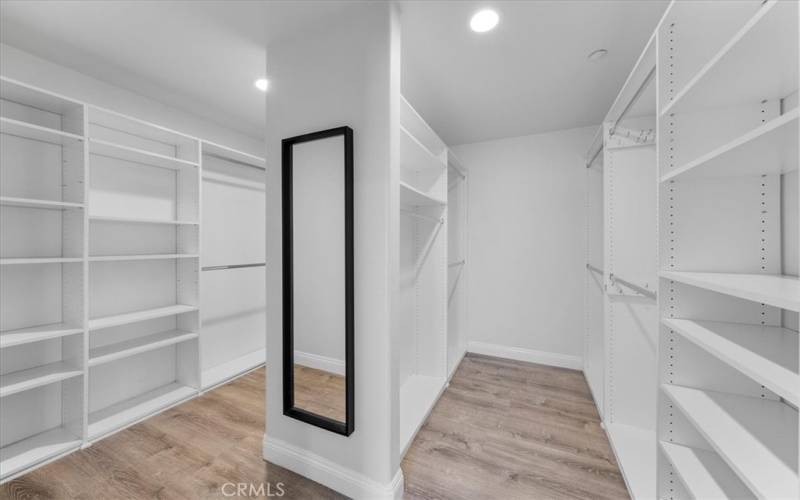 HUGE walk-in primary bedroom closet