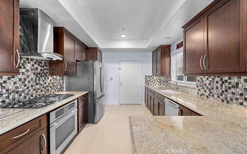 Remodeled Kitchen with Stainless Appliances