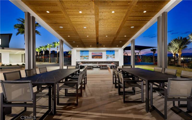 The Grove Rec Center - Covered entertainment Space