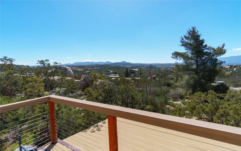 View from barn house patio deck