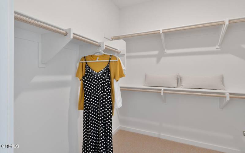 Model Home Primary Closet