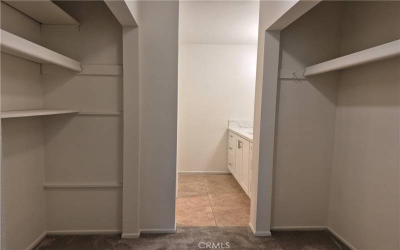 Primary bedroom closet