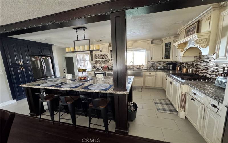 spacious kitchen, with new cabinets