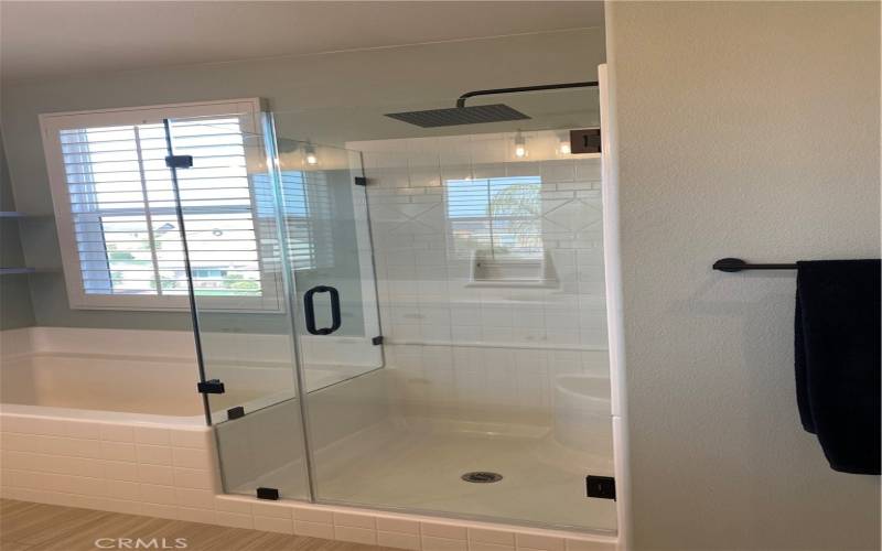 New walk-in shower door