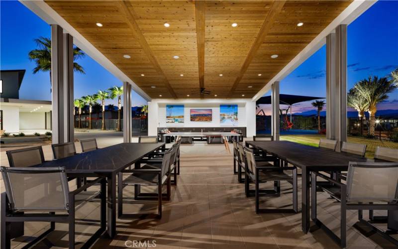 The Grove Rec Center - Covered entertainment Space