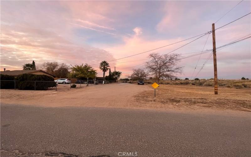 Driveway to property