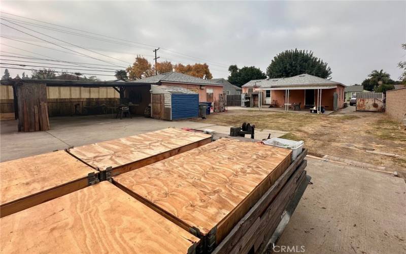 View from back of lot toward house.