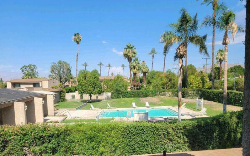 Pool View from Upstairs