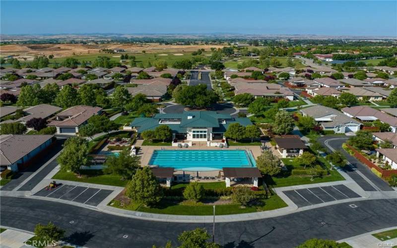 Aerial View of Community Pool