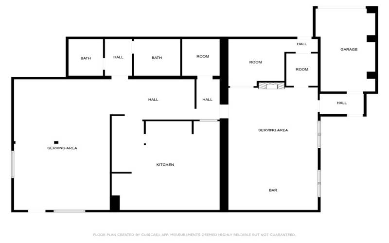 Estimated Restaurant Floor Plan