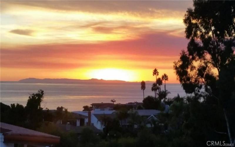 Sunset views from community rooftop deck