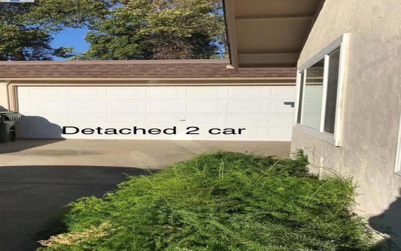 Detached 2 car garage