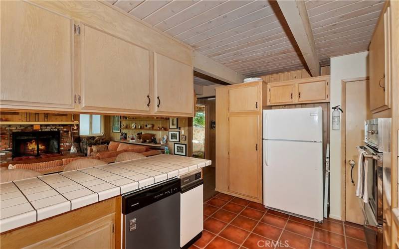 Kitchen With Lower Level Access To The Right