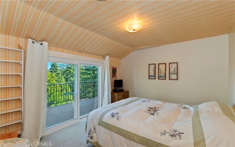 Top Level Bedroom 1 With Upper Deck Access