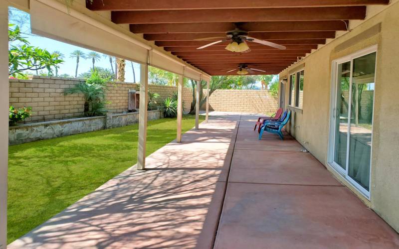 Covered Patio in Back Yard