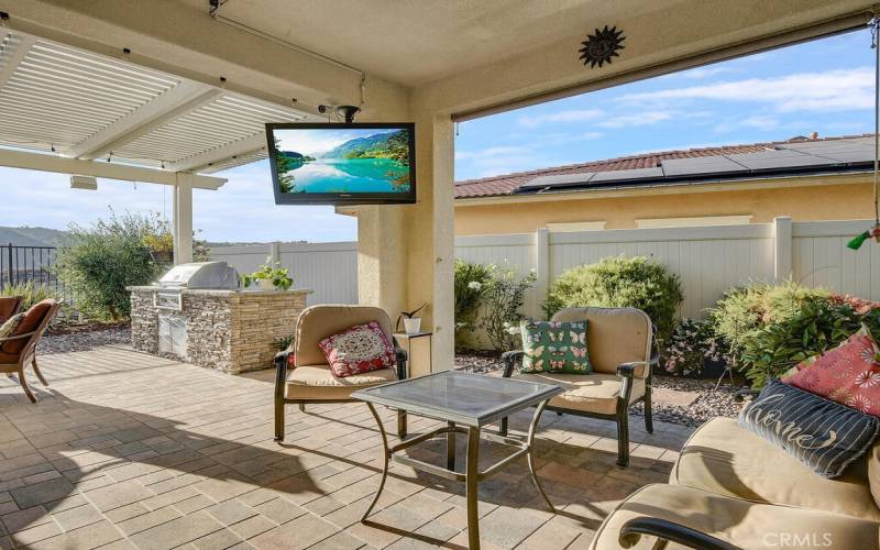 California Room with TV for game day.