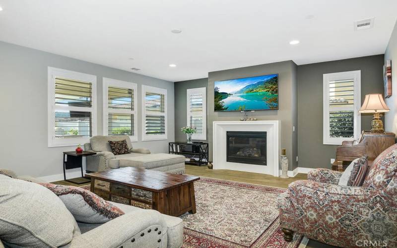 Open floor Plan kitchen to family room.