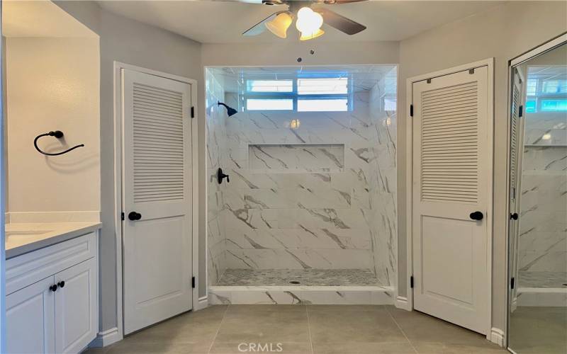 Gorgeous remodeled primary bath.