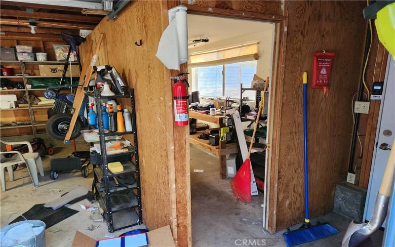 Seperate tool room in garage