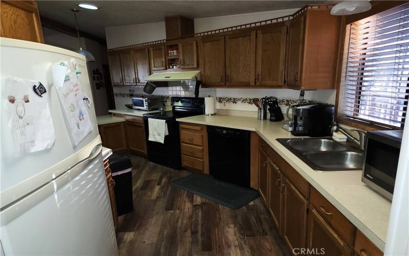 Lots of cabinets and counter space