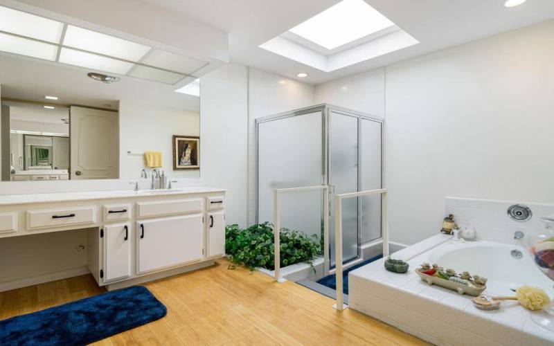 Soaking tub and shower