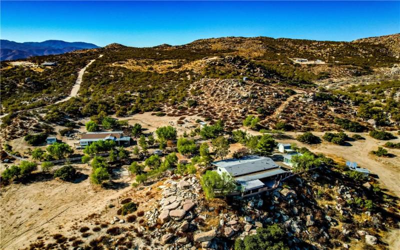 Both homes from high above!