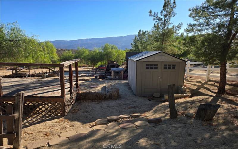 A storage shed for the Park area.