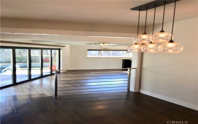 Dining area, looking towards the family room.