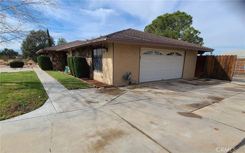 Exterior garage view