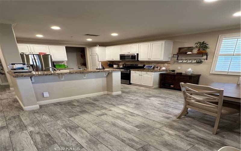 Kitchen Open to Dining Area