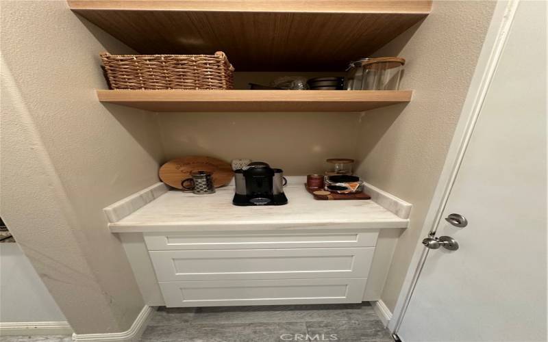 Coffee Bar & Added Storage