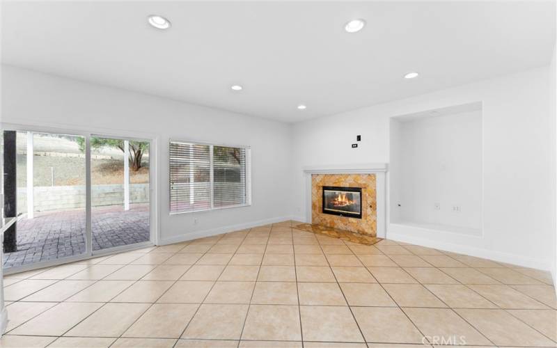 Family Room with fireplace