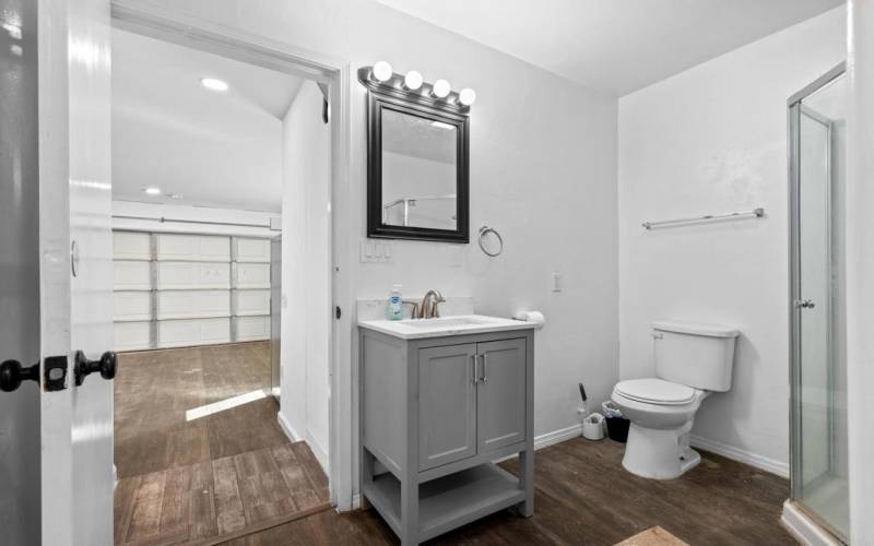 garage conversion bathroom